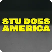Stu Does America logo.